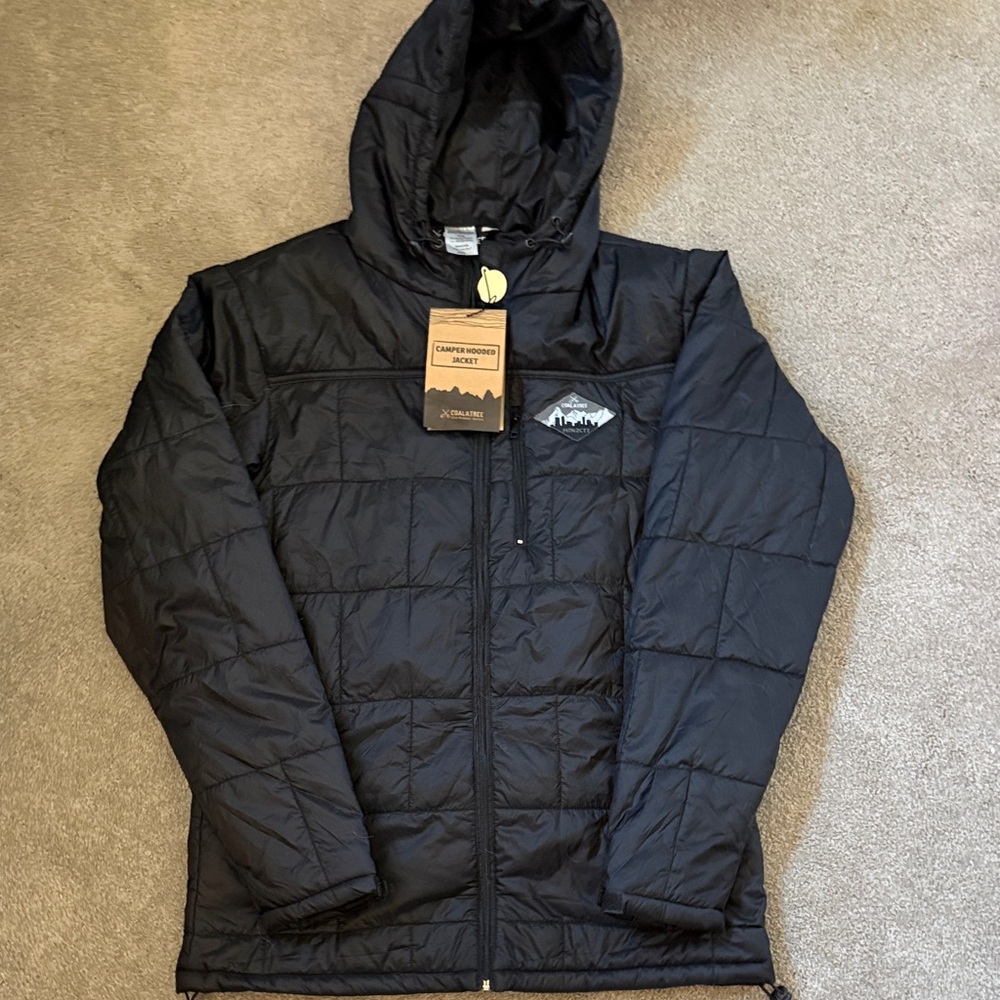 Men's Black Quilted Jacket